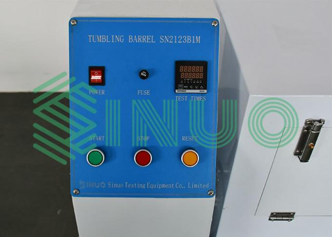 IEC60068-2 Yuvarlanan Namlu Serbest Düşme Test Aparatı Düğme Kontrolü 3