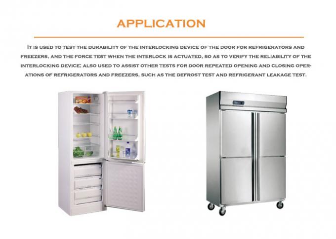 IEC60335-2-24 Tek İstasyonlu Buzdolabı Dondurucu Kapısı Açık Dayanıklılık ve Çekme Test Cihazı 0