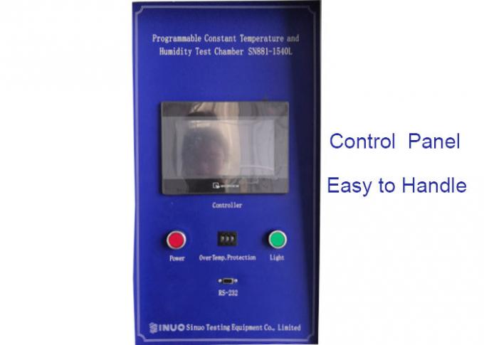 Programlanabilir Sabit Nem ve Sıcaklık Test Odası 1540L IEC60068-2-2 1