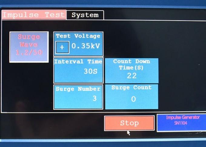IEC 62368-1 Madde 5.4.2 Darbe Gerilimleri Jeneratör 2 Dahili Dirençler 12.5KV 0