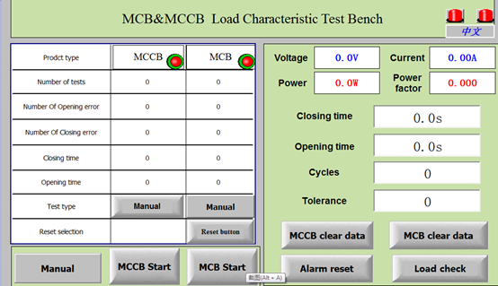 IEC60898-1 Devre Kesici Mekanik ve Elektriksel Ömür Test Cihazı 0