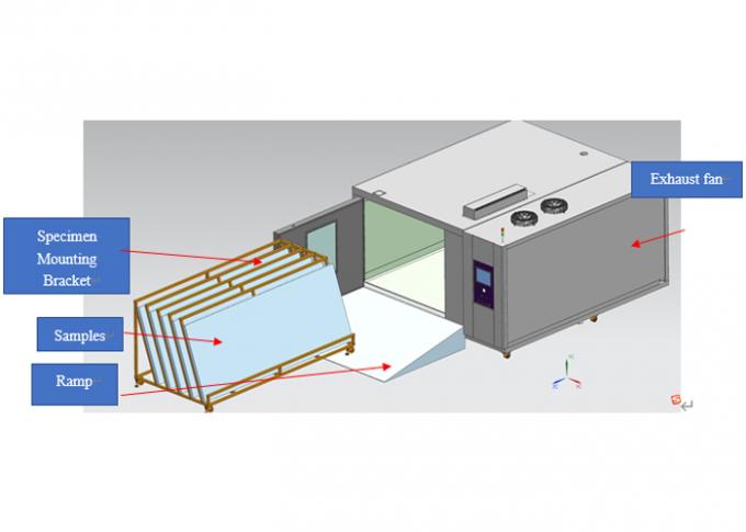 Güneş panelini test etmek için sürekli nemli ısı test odasında yürüyün IEC60068-2 3