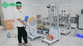 IEC 60335-2-24 Muhafaza Güvenliği için Darbe Testi Demosu Çelik Bilya Düşme Testi